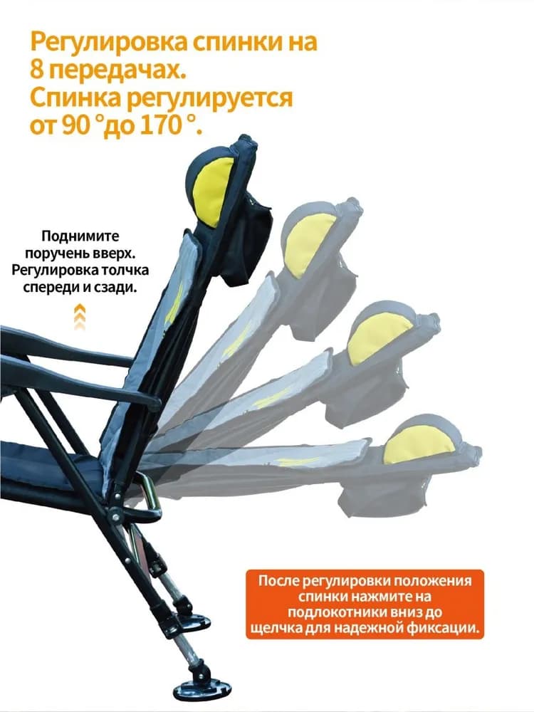 Стул складной туристический63X50X95CM см