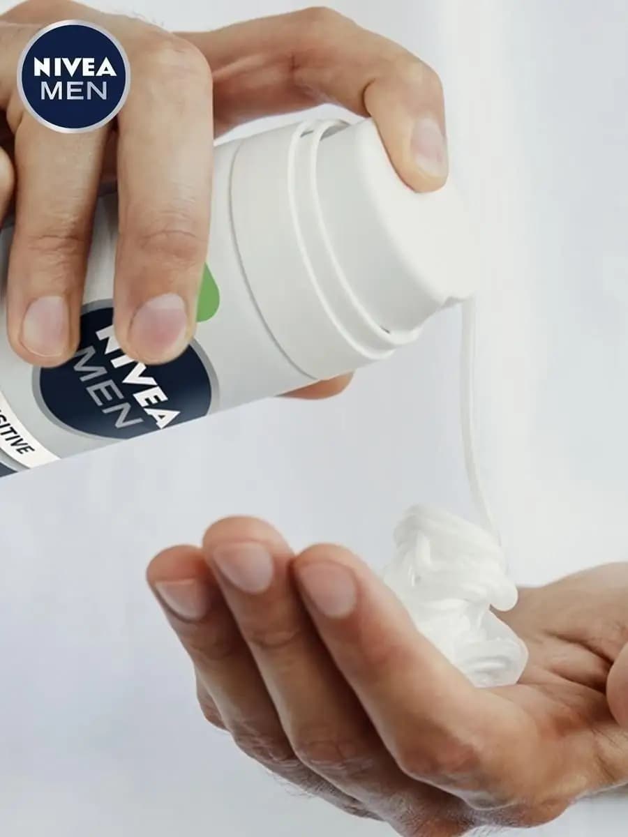 Гель для бритья успокаивающий NIVEA MEN для чувствительной кожи без спирта, 200 мл