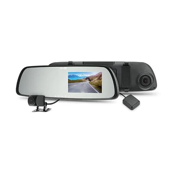 Видеорегистратор Mio R47D, автомобильный, с GPS, FullHD, G-sensor, 4.3", камера заднего вида, предупреждение о камерах, камера заднего вида
