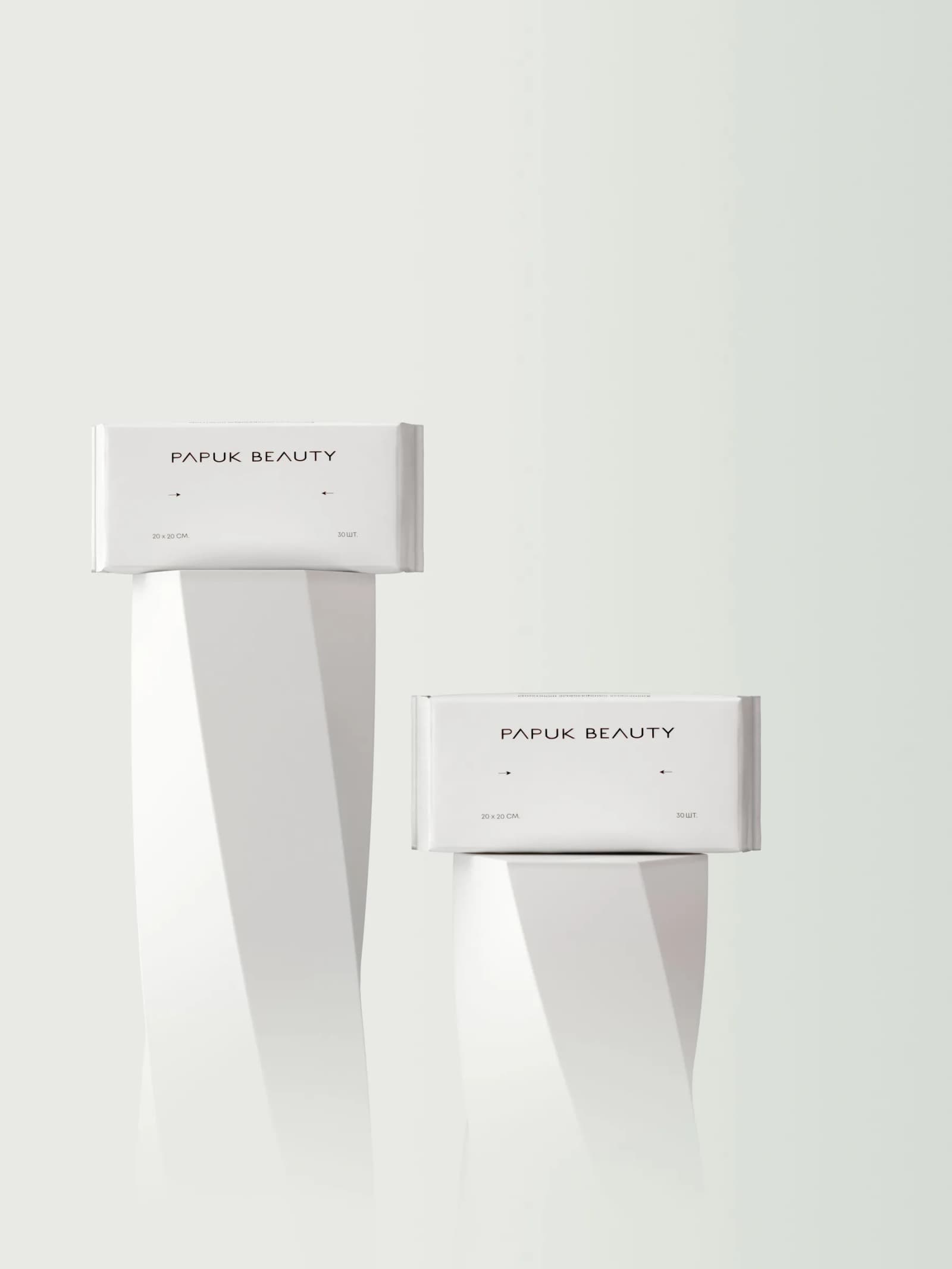 Одноразовые полотенца PAPUK BEAUTY хлопковые салфетки для лица, 80шт.