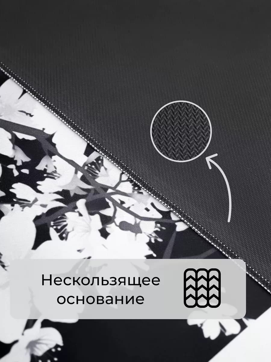 Игровой коврик для мыши большой, XL, белый, серый